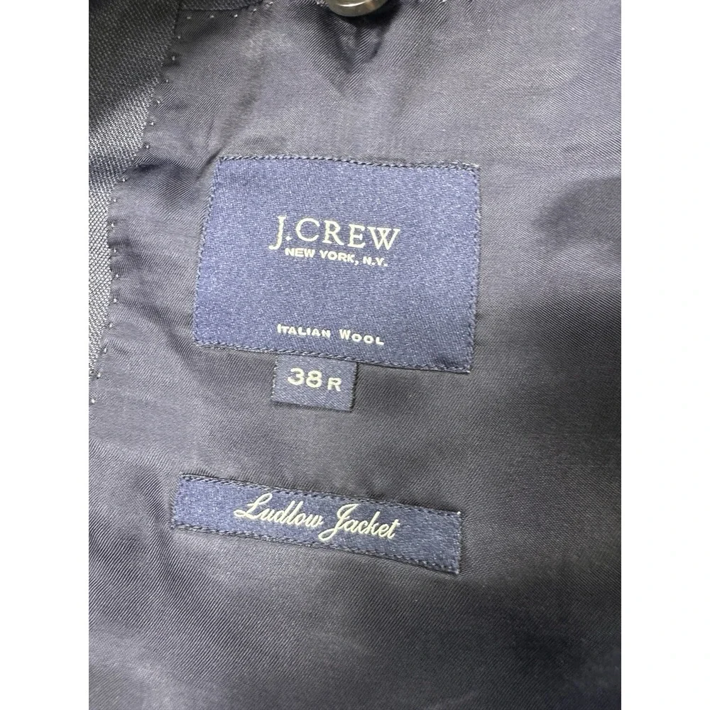 J Crew Ludlow Blazer Mens 38R Grey Tollegno 1900 Italian Wool Sport Coat J3272